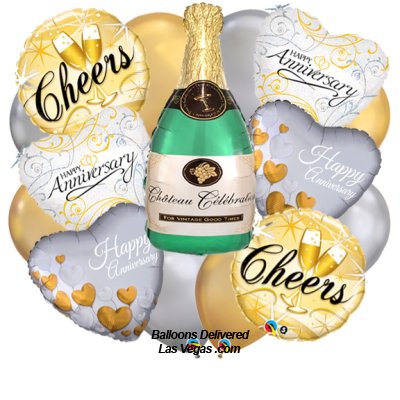 Anniversary Cheers Balloon Bouquet