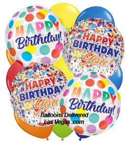 Birthday Orbz 19 Balloon Bouquet