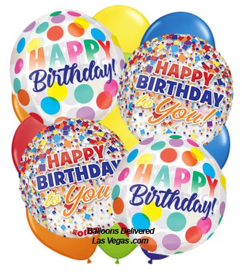 Birthday Orbz 19 Balloon Bouquet