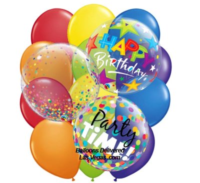 Birthday Bubble 18 Balloon Bouquet