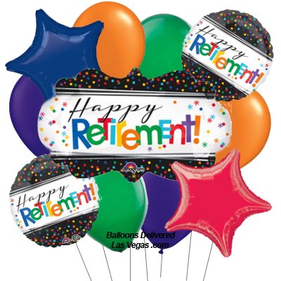 Happy Retirement Balloon Bouquet