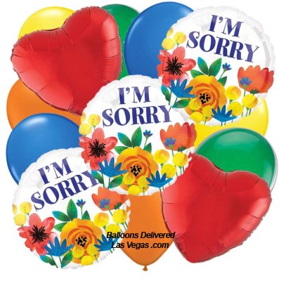 I'm Sorry 13 Balloon Bouquet