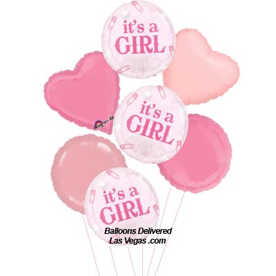It's A Girl Hospital Balloon Balloon Bouquet