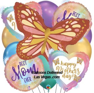 Mother's Day Butterfly Balloon Bouquet