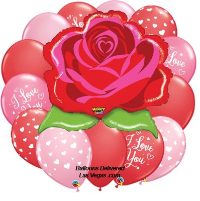 Rosebud 13 Balloon Bouquet