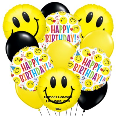 Smile Emoji Birthday Bouquet